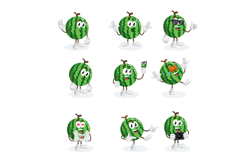 watermelon-mascot-logo