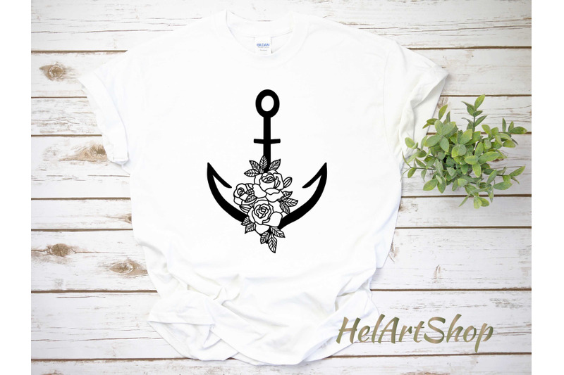 Download Anchor svg, Floral design cut file By HelArtShop ...