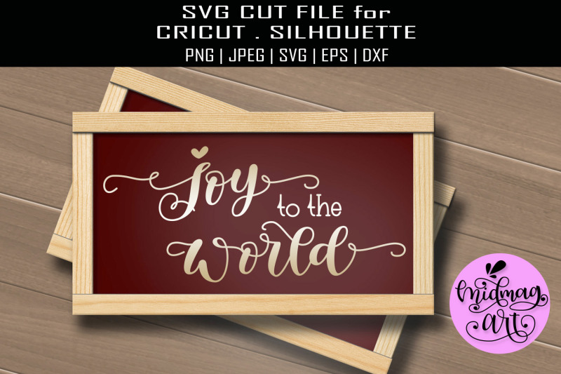 Joy to the world sign svg, christmas sign svg Easy Edited