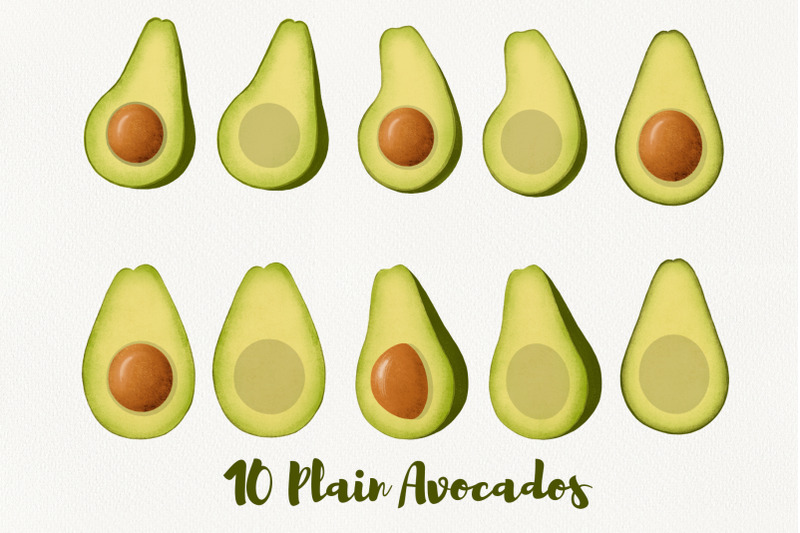 avocado-characters-clipart