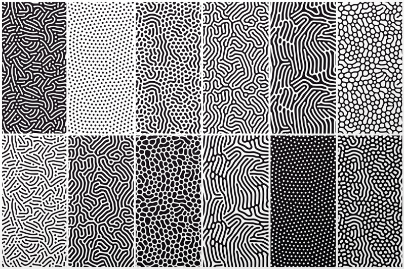 24-organic-seamless-patterns-set