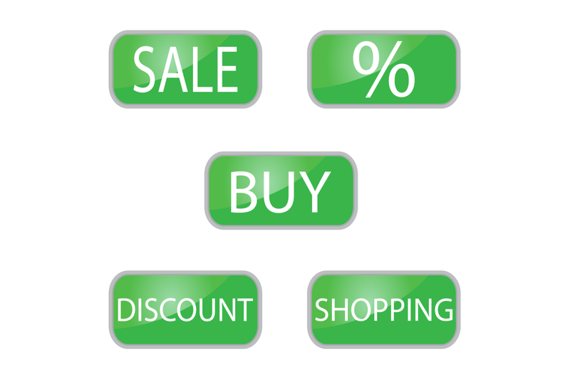 web-button-green-color-shooping-and-online-shop