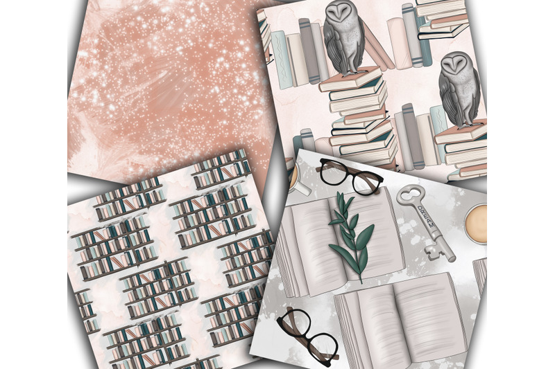 my-bookworm-life-clipart-amp-patterns