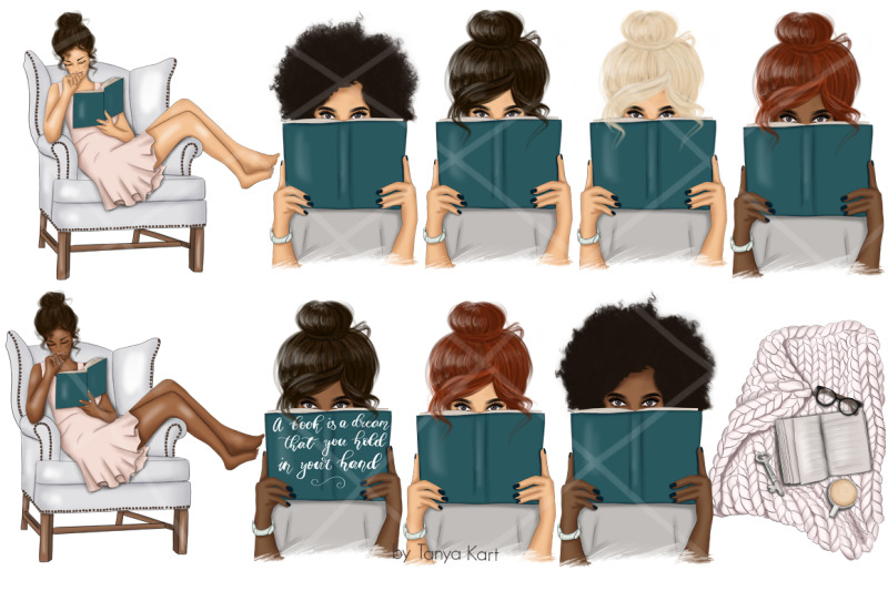 my-bookworm-life-clipart-amp-patterns