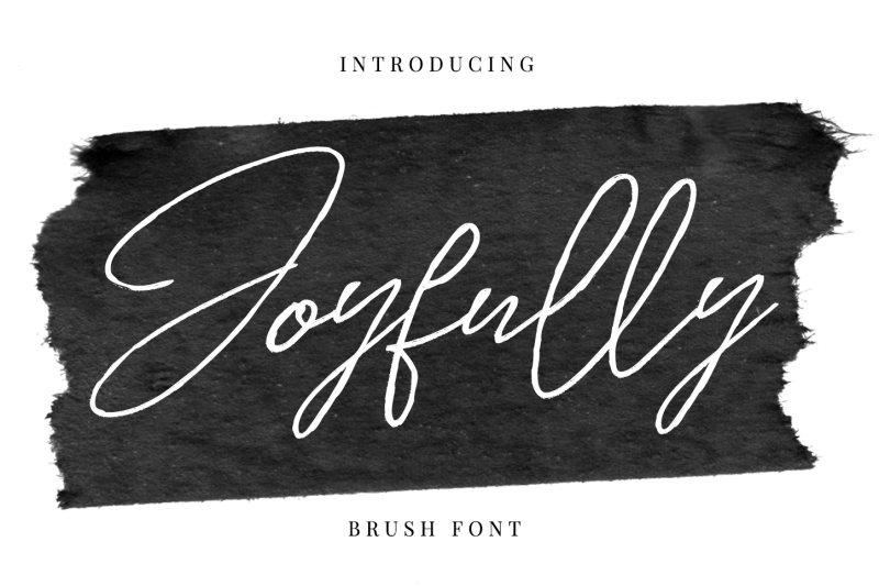 joyfully-brush-font