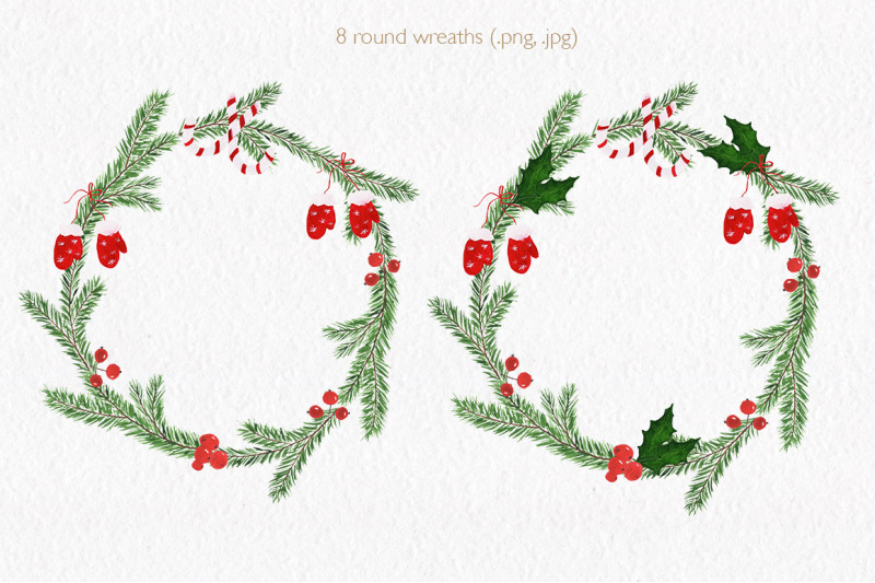 christmas-watercolor-collection-hand-drawn-illustrations