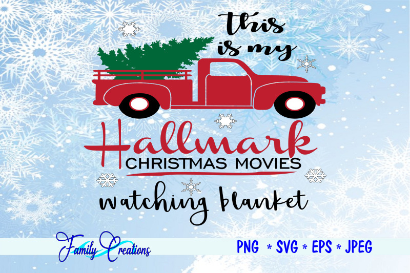 This is my Hallmark Christmas Movies Blanket By Family Creations