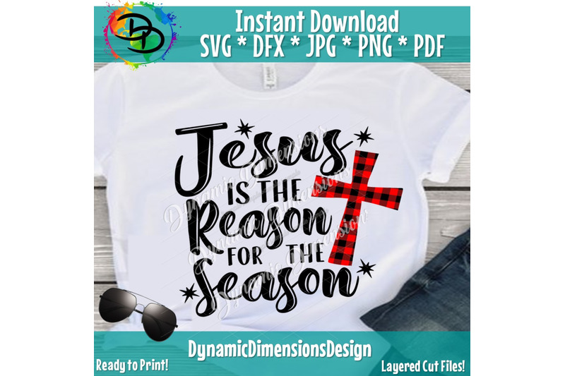 Jesus is the Reason for the Season Svg, Christmas Svg, Cuttable Buffa
for Silhouette