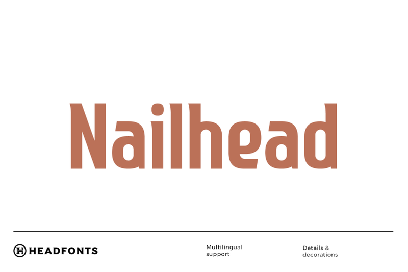 nailhead-modern-font