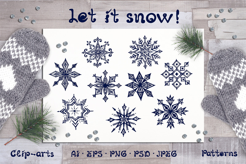 hand-drawn-snowflakes-and-patterns