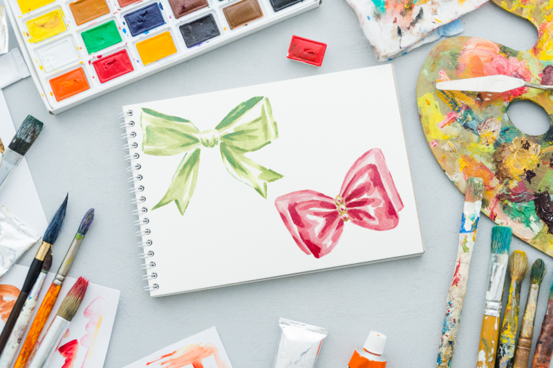 10-watercolor-bows-illustrations