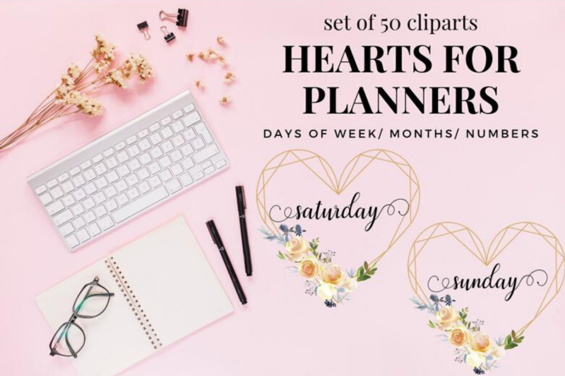 hand-lettered-watercolor-hearts-date-covers-names-of-month-and-weeks