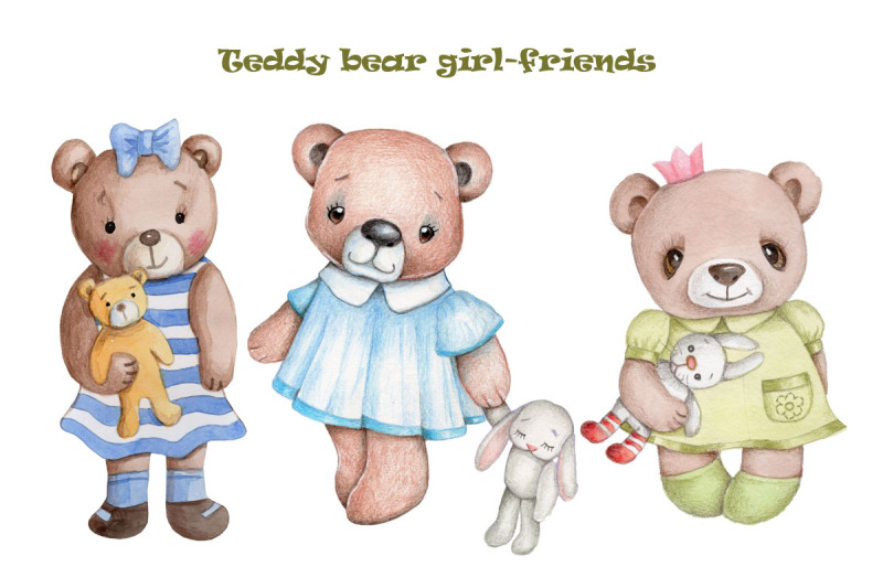 teddy-bear-girl-friends