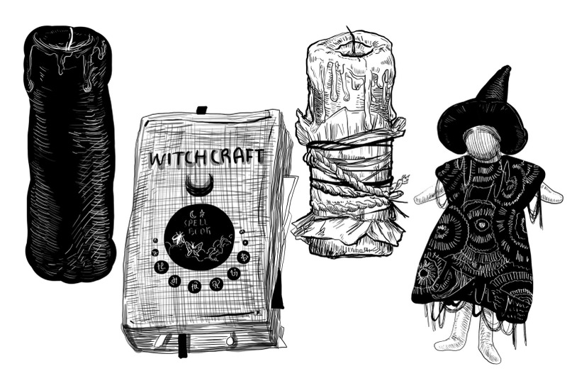 witchcraft-dark-ink-hand-drawn-illustrations