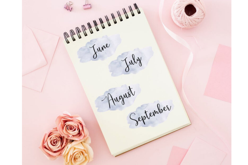 blue-hand-lettered-watercolor-date-covers