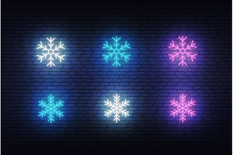 snow-neon-vector-icons