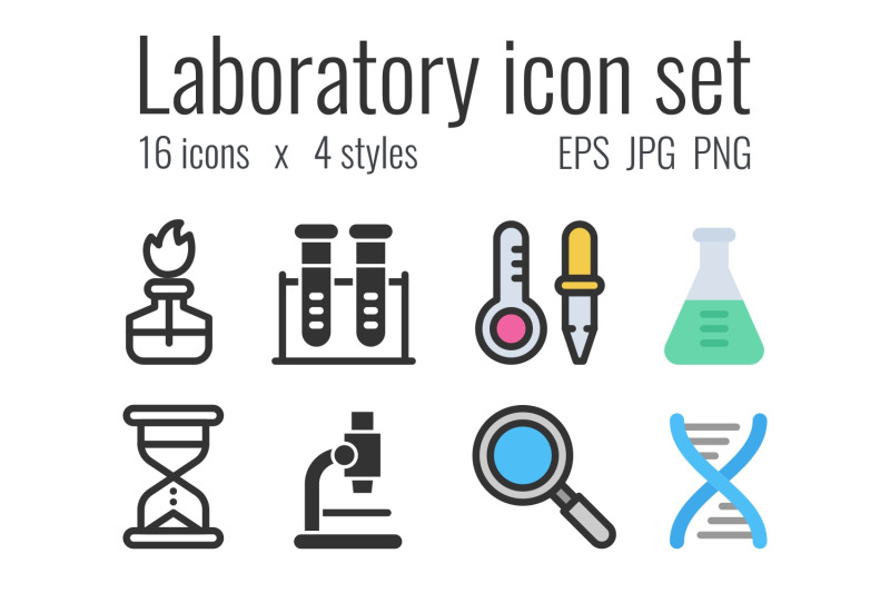 science-laboratory-icon-set