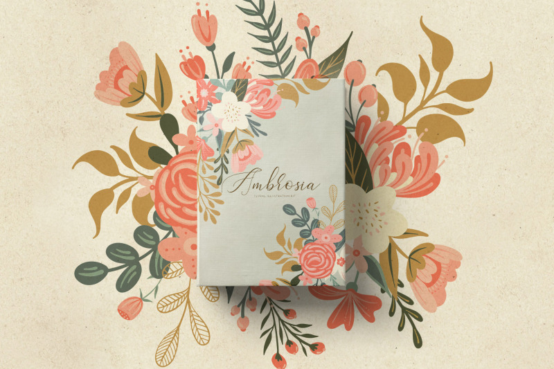 ambrosia-floral-illustration-clip-art-kit
