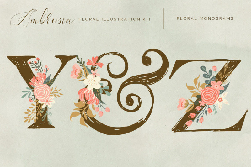 ambrosia-floral-illustration-clip-art-kit