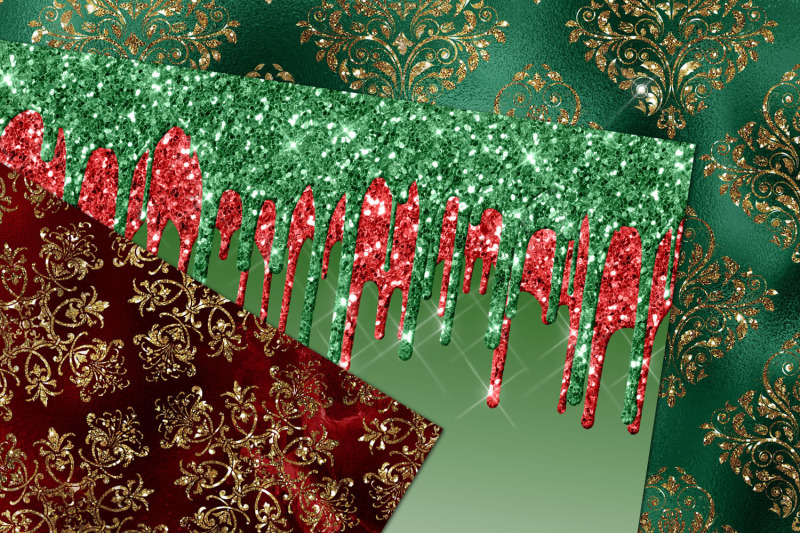 christmas-glam-digital-paper