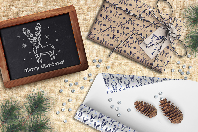 christmas-deer-patterns-and-cards