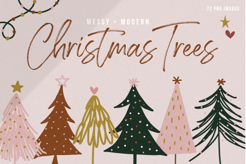 modern-amp-messy-christmas-tree-illustrations-clip-art