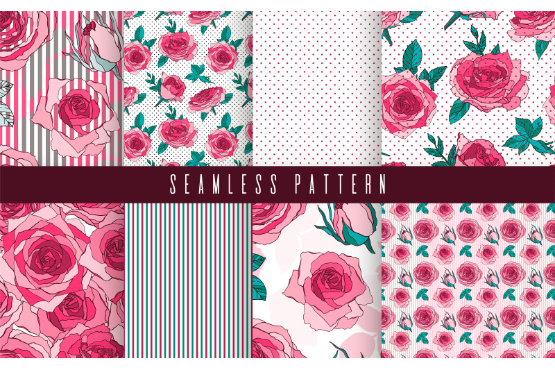 pattern-set-flower-rose