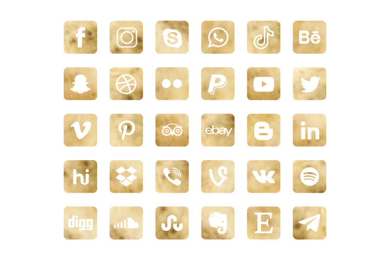 square-gold-social-media-icons