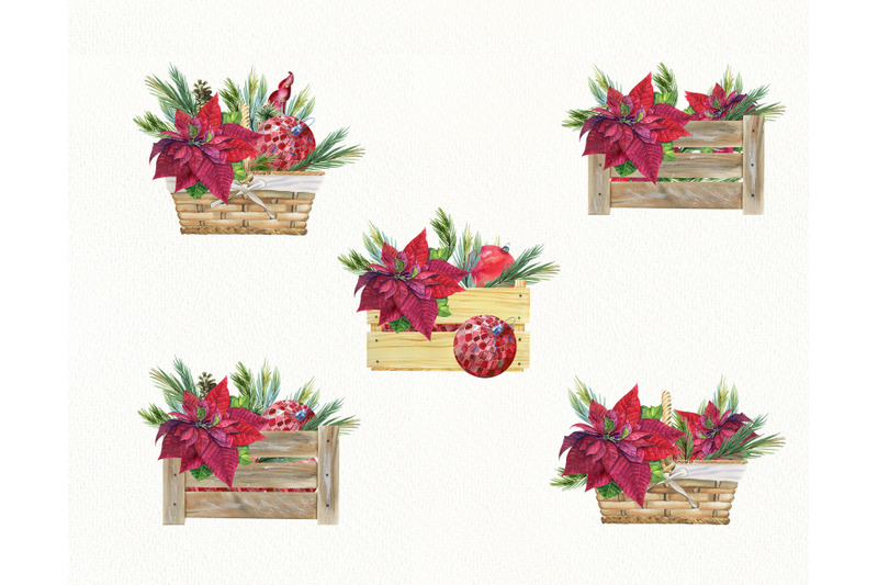 scarlet-red-flower-clipart-red-poinsettia-bouquets-christmas-waterco