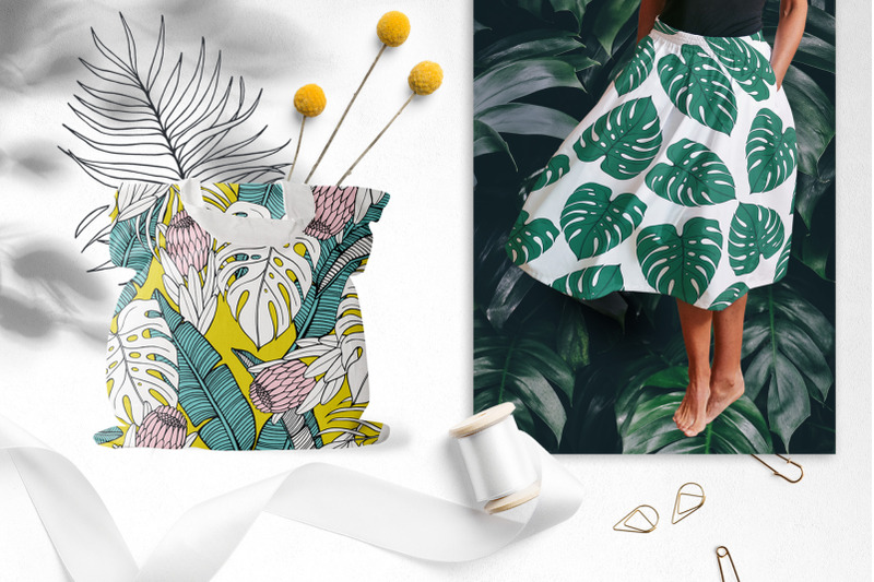 hand-drawn-tropical-patterns