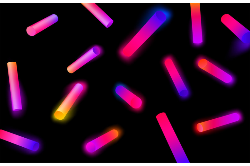 abstract-geometric-shapes-with-gradients-neon-cylinder-shape-colorfu