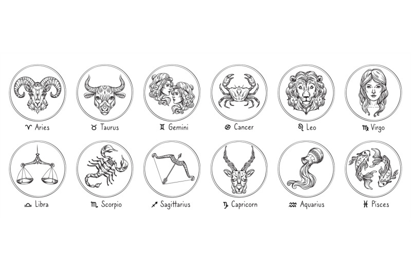 zodiac-signs-sketch-cancer-scorpio-and-pisces-hand-drawn-taurus-vi