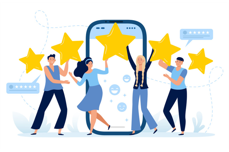 five-stars-mobile-app-feedback-customers-satisfaction-clients-leave