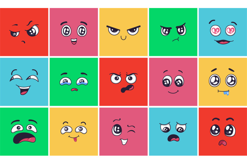 cartoon-face-expressions-surprising-look-faces-angry-mood-and-doodle