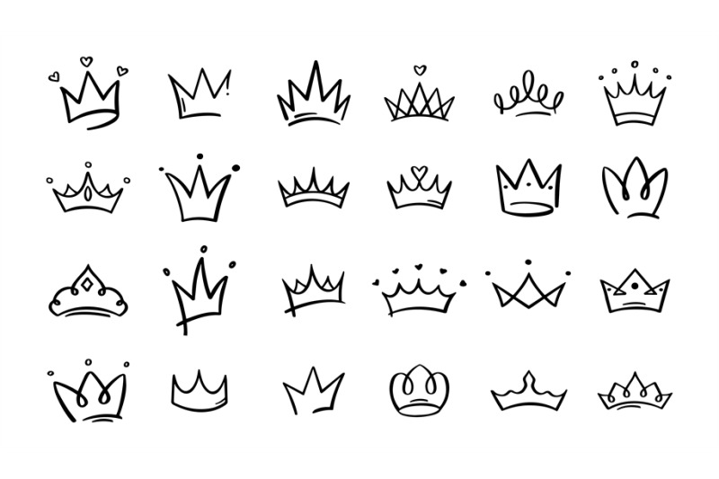 hand-drawn-doodle-crowns-king-crown-sketches-majestic-tiara-king-an