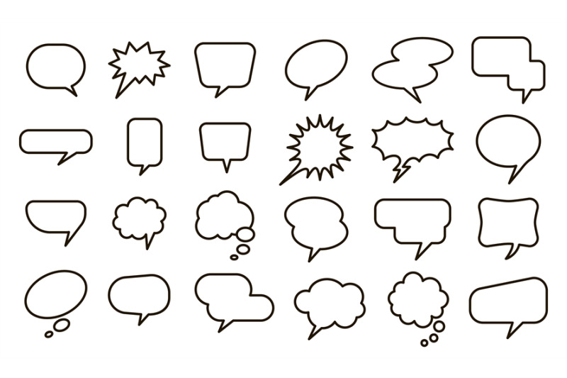 speech-empty-balloon-bubble-sticker-conversation-sketch-balloons-and