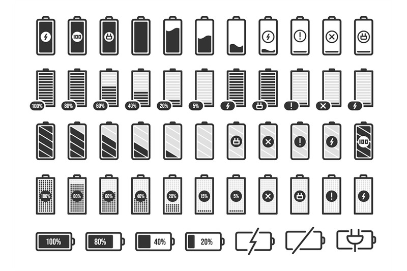 battery-charge-symbols-accumulator-energy-full-and-empty-status-smar