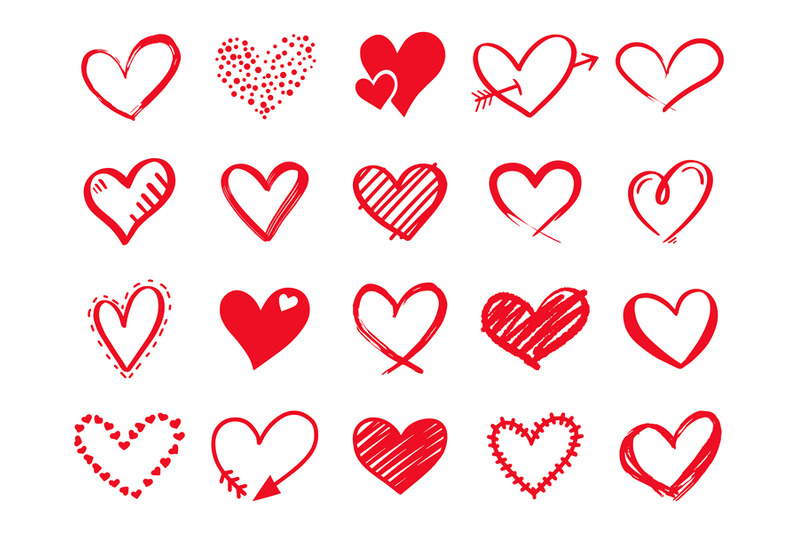 hand-drawn-scribble-hearts-painted-heart-shaped-elements-for-valentin