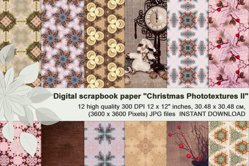 beige-vintage-christmas-photographic-textures-digital-paper