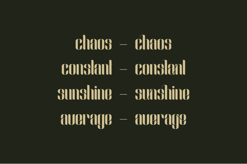 slang-ligature-font