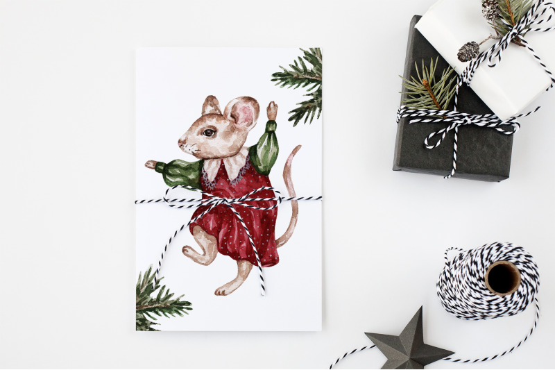 watercolor-christmas-mouses