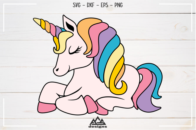 Cute Unicorn Svg Design By AgsDesign | TheHungryJPEG.com