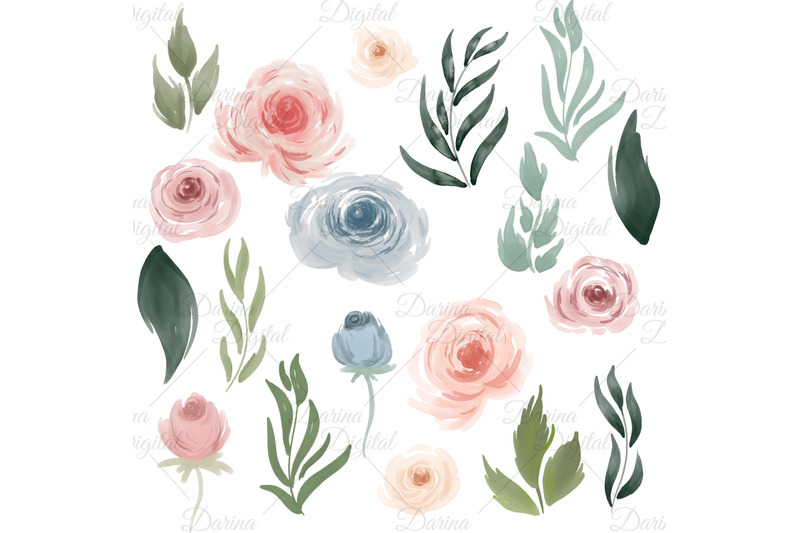 watercolor-single-flowers-clipart