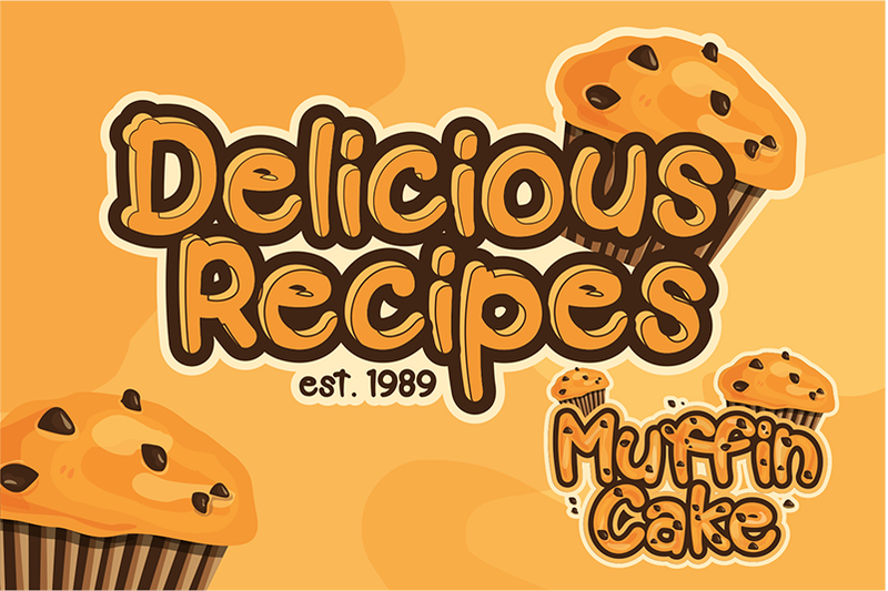 muffin-cake-display-font