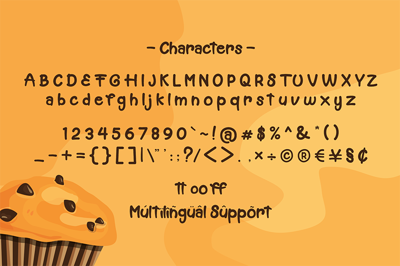 muffin-cake-display-font