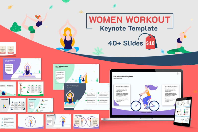 women-workout-keynote-template
