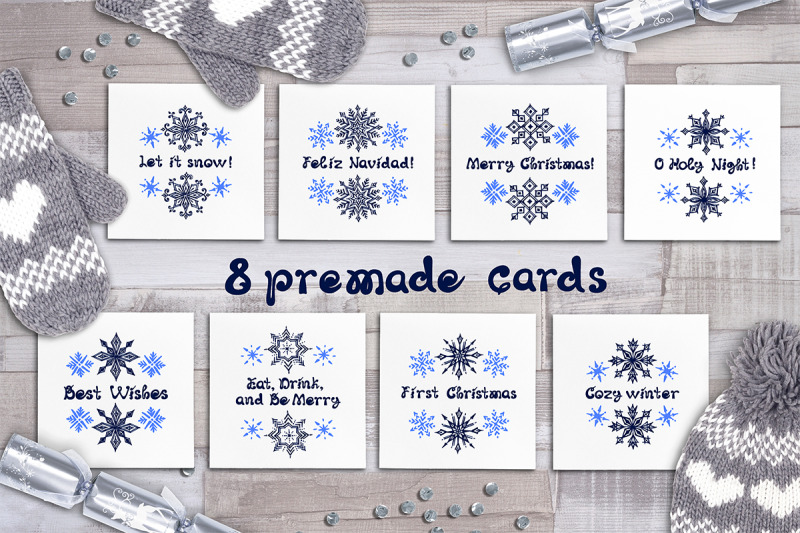 8-hand-drawn-greeting-cards-with-snowflakes