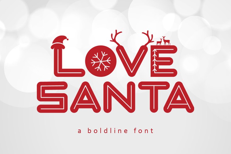 love-santa-christmas-font