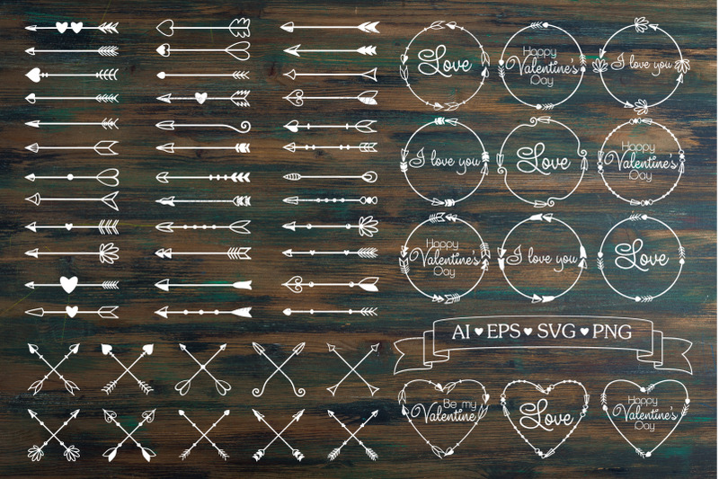 set-of-arrows-and-frames