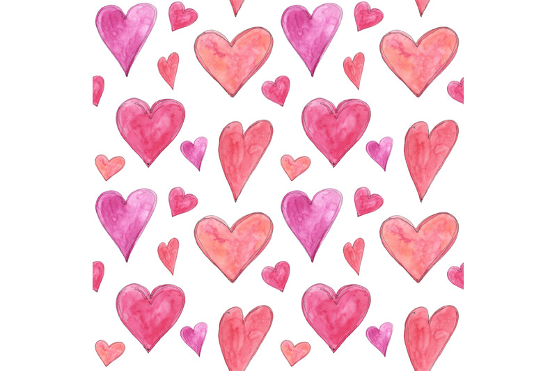 love-seamless-pattern-with-watercolor-hearts